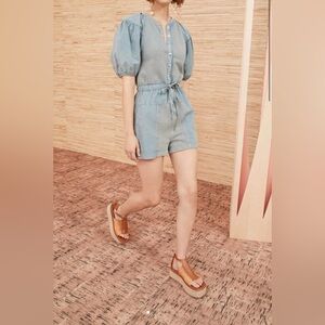 Ulla Johnson Owen Romper - Saltwater